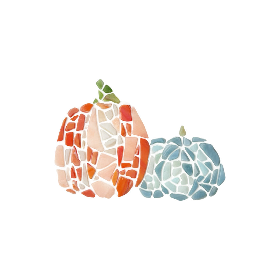 Original Standing Pumpkin Glass Mosaic